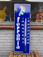 ferrania emaille reclamebord / thermometer XL, Reclamebord, Gebruikt, ., Ophalen of Verzenden