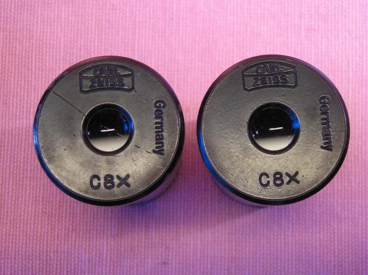Carl Zeiss oculair C10x  set, Audio, Tv en Foto, Optische apparatuur | Microscopen, Refurbished, Onderdelen of Toebehoren, Minder dan 400x