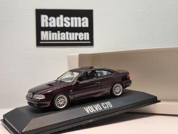 Volvo C70 Coupe Phase1 - Paars - 1:43 Minichamps beschikbaar voor biedingen