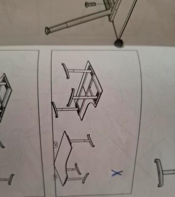 Hoekbureau in goede staat