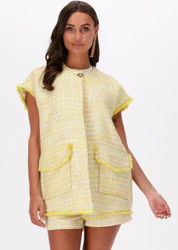 Geel gilet boucle Silvan Heach Botergeel beschikbaar voor biedingen