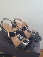 Scapa sandalen met sleehak, Scapa, Zwart, Zo goed als nieuw, Sandalen of Muiltjes
