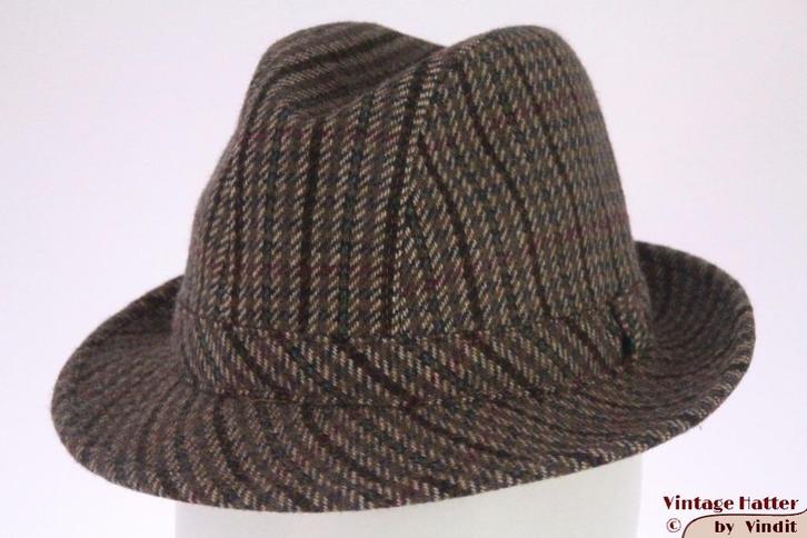 Vintage Vissershoed Bermont grijs wol 53,5 = XXS Baantjer, Kleding | Heren, Hoeden en Petten, Gedragen, Hoed, 57 cm (M, 7⅛ inch) of minder