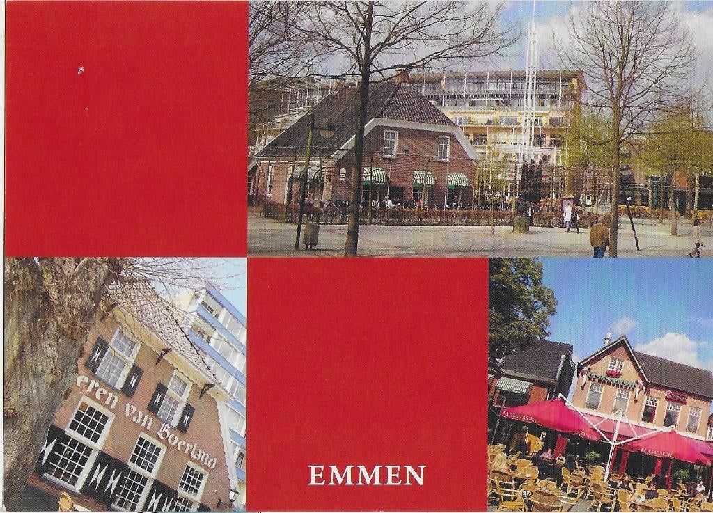 Ch986 Ongelopen ansichtkaart emmen, Ophalen of Verzenden, 1980 tot heden, Ongelopen, Drenthe