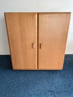 Houten kast met deuren, Ophalen, 100 tot 150 cm, Eikenhout, 50 tot 100 cm