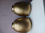 2 grote  gouden vazen, Huis en Inrichting, Woonaccessoires | Vazen, Ophalen, Overige kleuren, Minder dan 50 cm, Glas