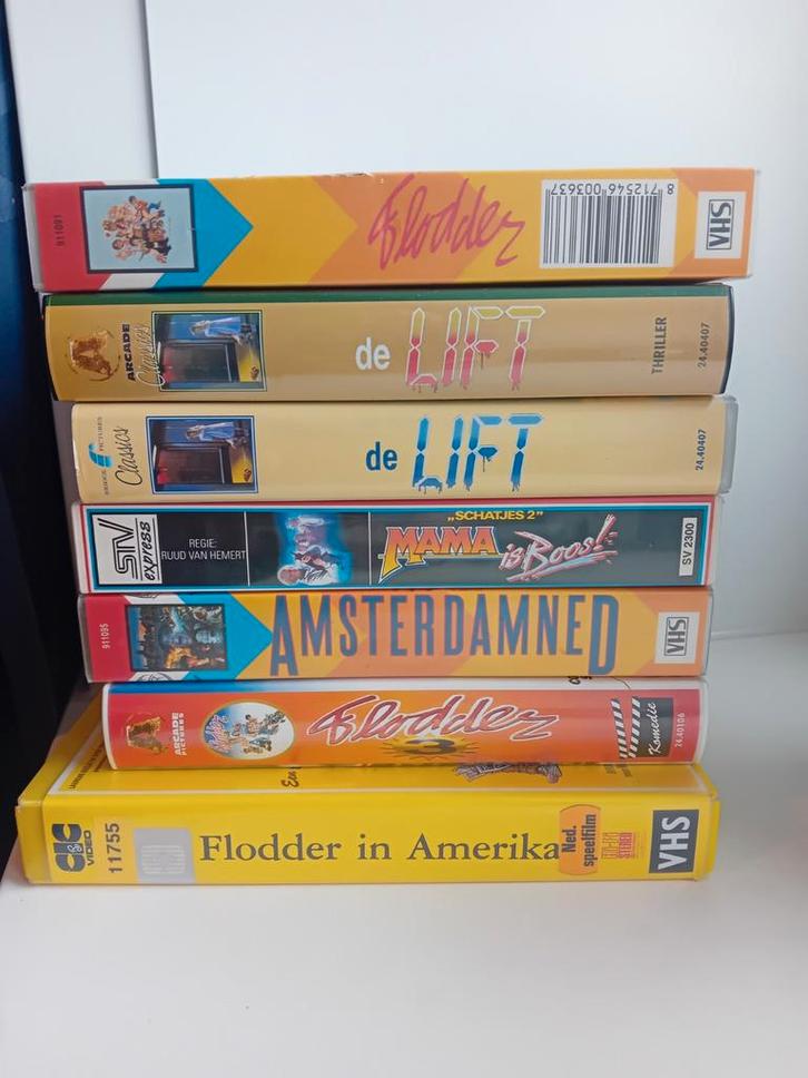 VHS Collectie: Flodder, Lift, Amsterdamned & Meer!, Cd's en Dvd's, VHS | Film, Gebruikt, Komedie, Vanaf 12 jaar, Ophalen of Verzenden