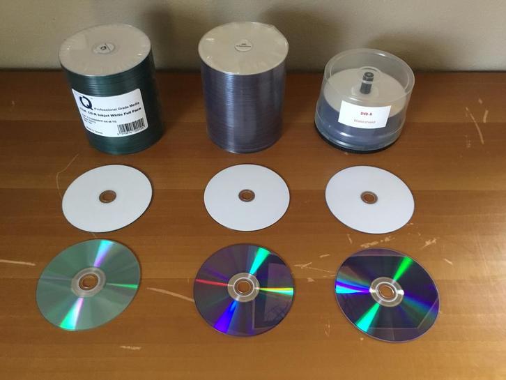 Cd-r / dvd-r hoge kwaliteit, inkjet geschikt, Computers en Software, Beschrijfbare discs, Nieuw, Overige typen, Op spindel, Ophalen of Verzenden