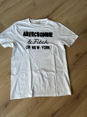 Wit t-shirt Abercrombie & Fitch Mt XXL beschikbaar voor biedingen