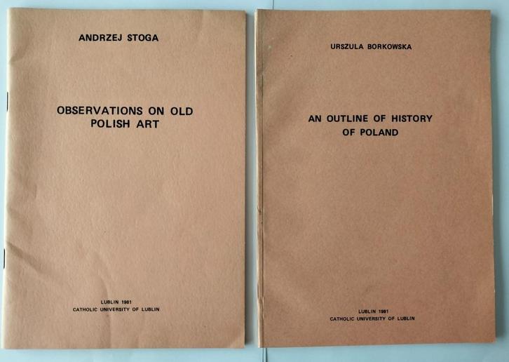 Twee uitgaven van Catholic University Lublin, Boeken, Wetenschap, Gelezen, Verzenden