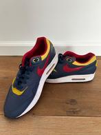 Nike Air Max 1 - Blauw/Rood/Geel - Maat 42, Ophalen of Verzenden, Zo goed als nieuw, Blauw, Sneakers of Gympen