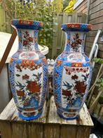 Paar mooie grote chinese japanse vazen 60 cm, Antiek en Kunst, Ophalen of Verzenden
