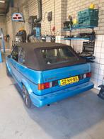 Volkswagen Golf 1.8 Cabriolet 72KW U9 1989 Blauw, Auto's, Voorwielaandrijving, 4 cilinders, Cabriolet, Blauw