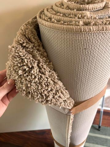IKEA Vonge vloerkleed ZGAN Taupe/grijs Hoogpolig beschikbaar voor biedingen