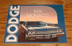 1974 Dodge Monaco Brochure USA, Gelezen, Verzenden