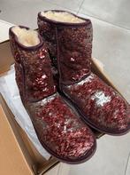 UGG CLASSIC SHORT PAARS / ZILVER PAILLETTEN LAARZEN MAAT 38, Kleding | Dames, Schoenen, Hoge laarzen, UGG, Overige kleuren, Ophalen of Verzenden