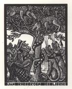 0720 Ex Libris Nederland : Lou Strik, 1993, Antiek en Kunst, Kunst | Etsen en Gravures, Verzenden