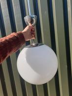 Vintage glazen bol TechnoLumen opaline chroom, Ophalen of Verzenden, Zo goed als nieuw, Glas