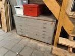 Tekeningen kast 130 x 73 x 90 staal vintage, Ophalen of Verzenden, Gebruikt, Metaal, Overige typen