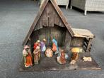 Oude  vintage Kerststal, Antiek en Kunst, Ophalen of Verzenden