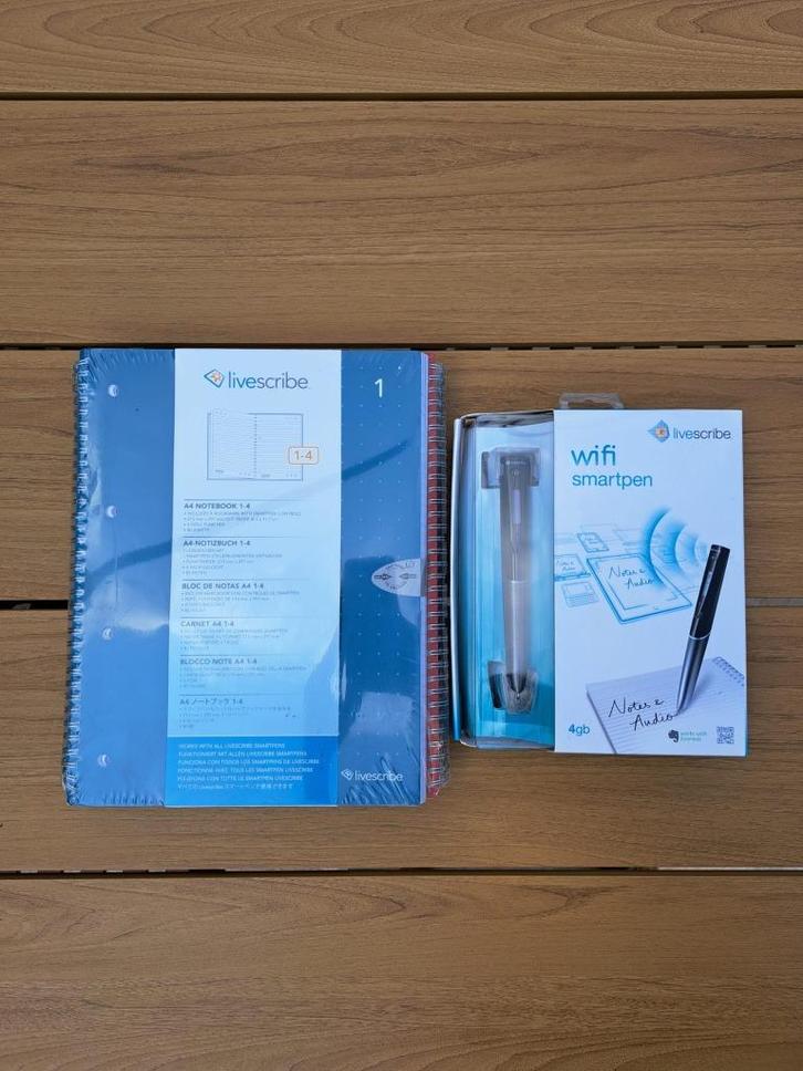 Nieuw! Livescribe 4 GB Wifi Smartpen + blokken, Diversen, Notitieboeken, Nieuw, Ophalen of Verzenden
