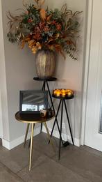 3x Light & Living bijzettafels in goud en zwart / antraciet, Huis en Inrichting, Woonaccessoires | Zuilen en Pilaren, Ophalen