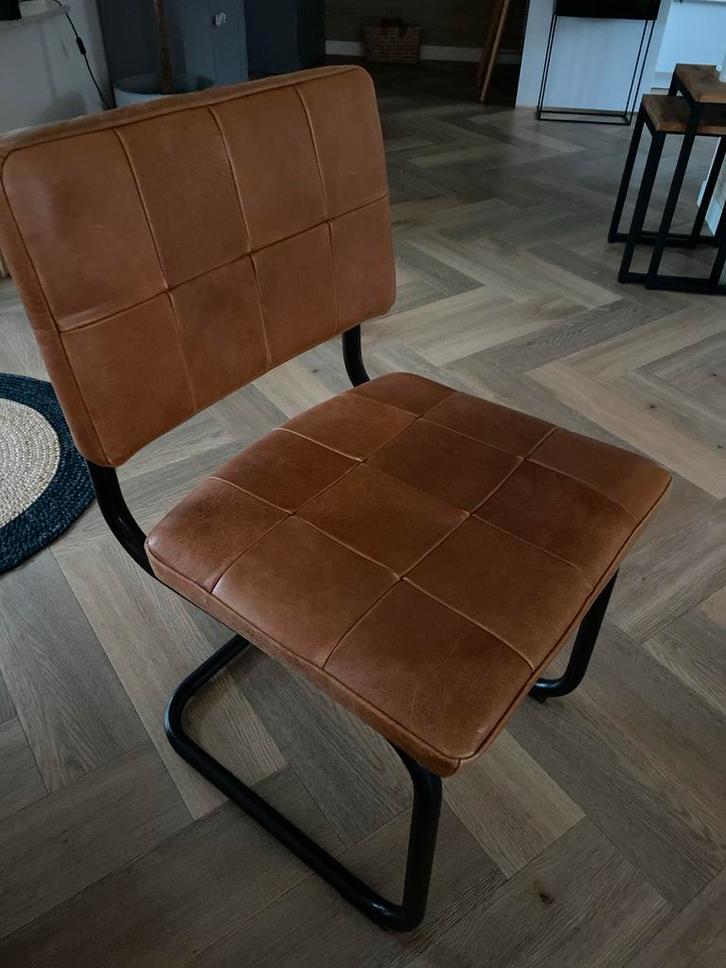 6 Jess Design Eetkamerstoelen, Huis en Inrichting, Stoelen, Gebruikt, Metaal, Zwart, Ophalen