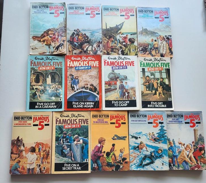 13 boeken Famous Five door Enid Blyton / Engels, Boeken, Kinderboeken | Jeugd | 13 jaar en ouder, Gelezen, Ophalen of Verzenden