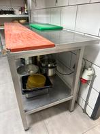 RVS Werkbank met snijplank, Ophalen, Gebruikt, RVS Meubilair