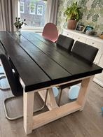 Eettafel steigerhout 2,20 M lang, Huis en Inrichting, Tafels | Eettafels, Ophalen, Gebruikt, 200 cm of meer, 50 tot 100 cm