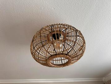 Mooie rotan plafondlamp – 48 cm beschikbaar voor biedingen