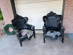 2 barok stoelen, Huis en Inrichting, Stoelen, Twee, Gebruikt, Zwart, Ophalen