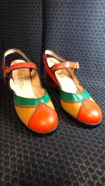 Vintage 70’s slingback leren schoen. Violetta.Mt38, Ophalen of Verzenden, Zo goed als nieuw