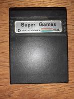 Commodore cartridge 'SUPER GAMES' origineel, Commodore 64 met toebehoren, Ophalen of Verzenden