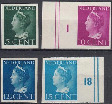 Nederland- 1940-1947- Wilhelmina - NVPH-332V t/m 337V - O beschikbaar voor biedingen