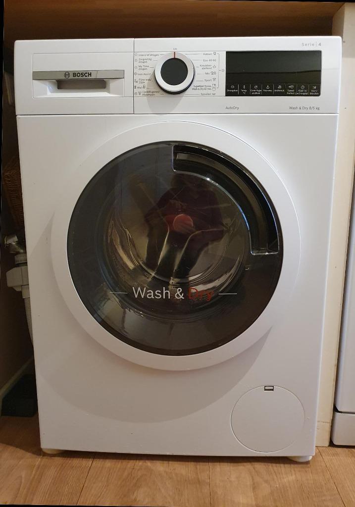 Wasmachine/droger Bosch - WNA13400NL, Witgoed en Apparatuur, Was-droogcombinaties, Gebruikt, 6 tot 8 kg, Minder dan 85 cm, Ophalen