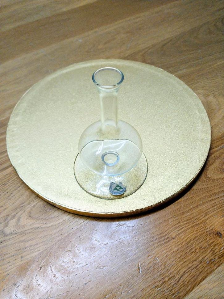 Mooi gevormd uniek orchideeën vaasje van A.D.Copier, Leerdam, Antiek en Kunst, Antiek | Glas en Kristal, Ophalen of Verzenden