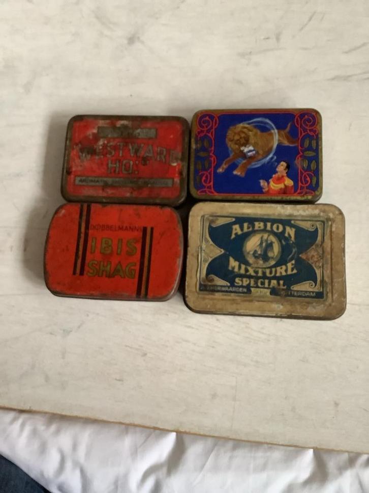 Vintage Blikken Dozen Collectie, Verzamelen, Blikken, Gebruikt, Overige, Ophalen of Verzenden