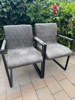 2 eet tafel stoelen gratis af te halen, Huis en Inrichting, Stoelen, Ophalen, Gebruikt, Grijs, Twee
