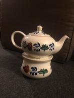 Boerenbond theepot met theelichthouder, Antiek en Kunst, Antiek | Servies compleet, Ophalen of Verzenden