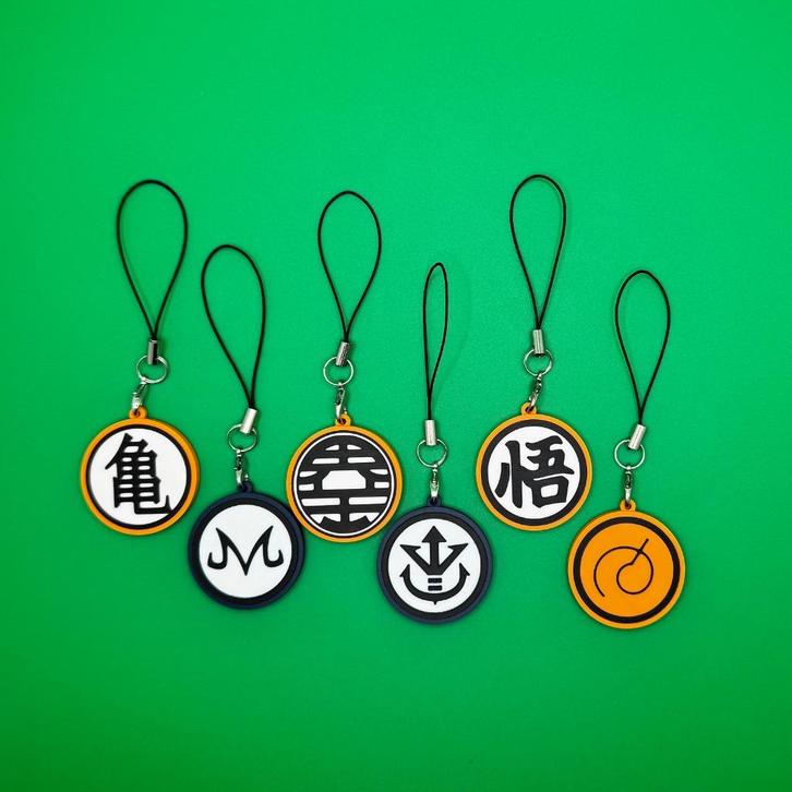 Dragon Ball Z Sleutelhanger, Kanji, anime, goku, vegeta, DBZ, Verzamelen, Sleutelhangers, Nieuw, Overige typen, Ophalen of Verzenden