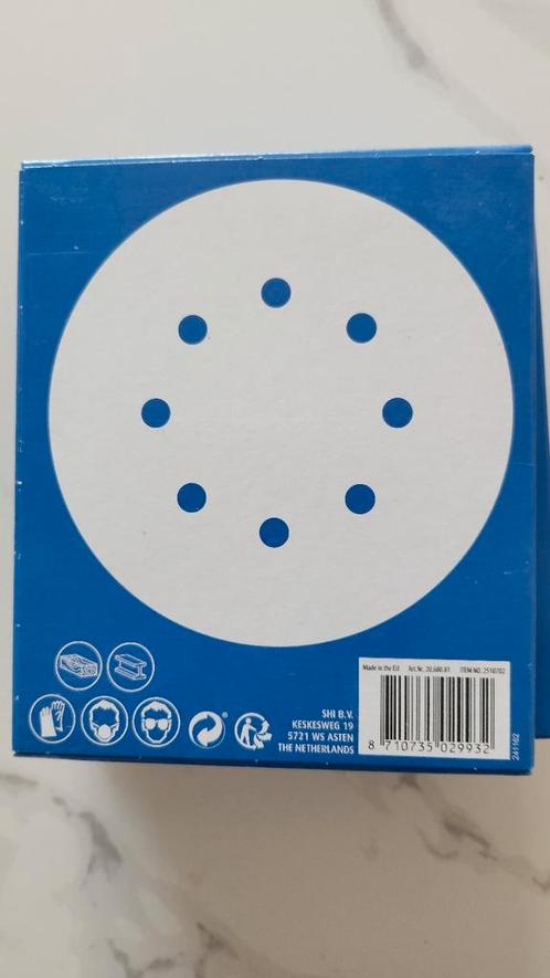 Spectrum schuurpapier 125mm – 10-delig mixset – korrel 60/12, Doe-het-zelf en Verbouw, Alarmsystemen, Zo goed als nieuw, Detector, Sensor of Melder