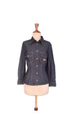 Authentieke Dolce & Gabbana korset jeansblouse in maat L, Maat 38/40 (M), Dolce & Gabbana, Blauw, Ophalen of Verzenden