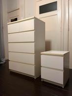 IKEA MALM Ladekast Witte Set (6 lades en 2 lades), 5 laden of meer, 25 tot 50 cm, 100 tot 150 cm, Gebruikt