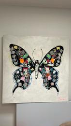 Groot Schilderij vlinder 119 * 119 cm, Ophalen of Verzenden