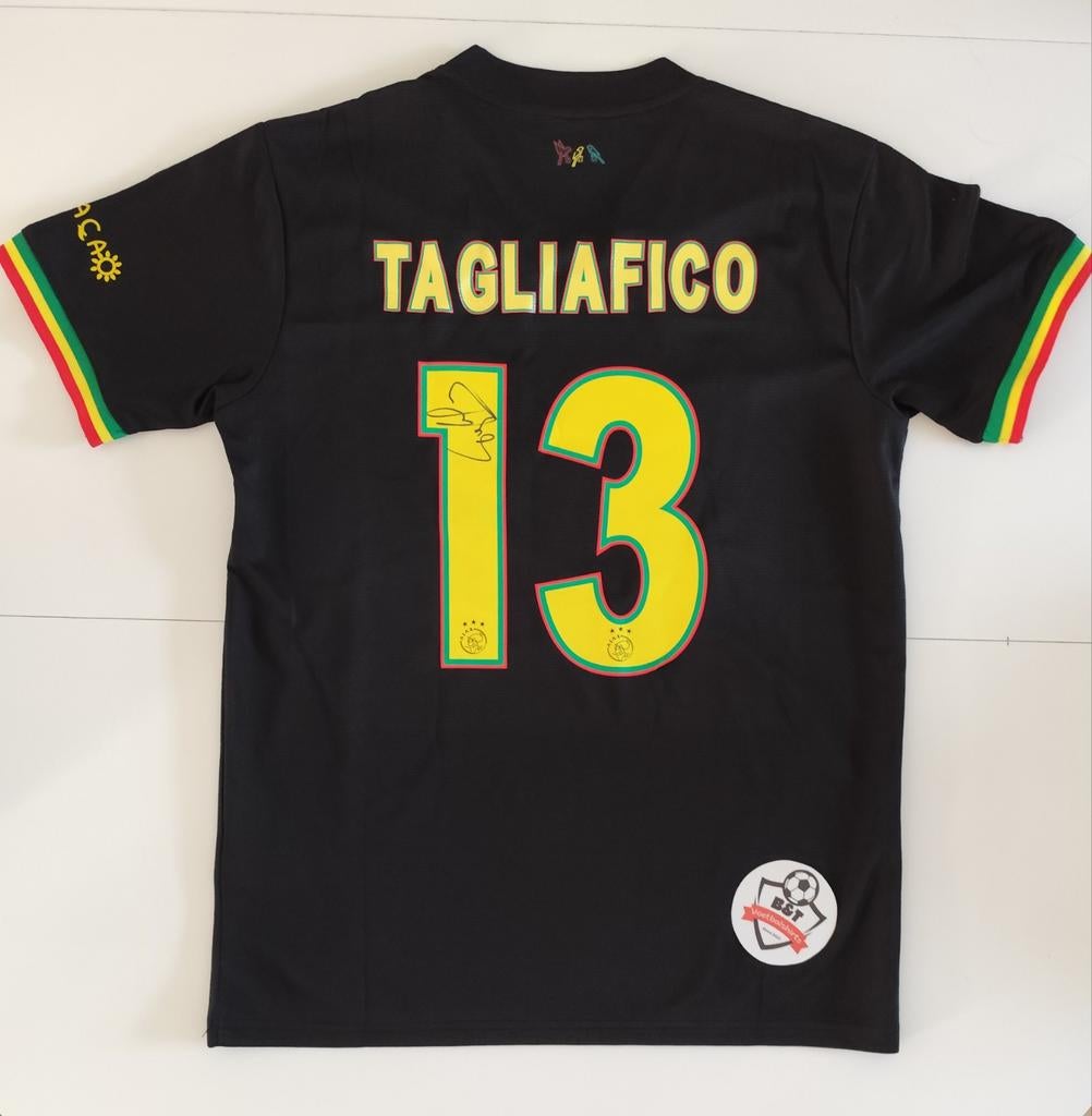 Gesigneerd Nico Tagliafico bob Marley Ajax shirt, Verzamelen, Sportartikelen en Voetbal, Shirt, Verzenden, ., .