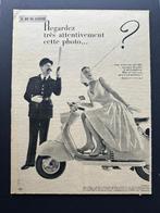 Lambretta advertentie Frankrijk ca. 1956, Ophalen of Verzenden, Gebruikt, Reclamebord