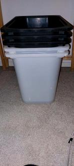 Ikea Trofast bakken - 2x groot wit, 3x middel zwart, Ophalen of Verzenden, Gebruikt, Kunststof