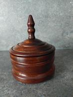 Mooie houtgedraaide pot met deksel., Ophalen of Verzenden, Zo goed als nieuw