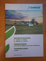 Folder SaMASZ rotor schudders, zwadharken en trommelhark, Ophalen of Verzenden, Gelezen, Tractor en Landbouw